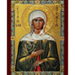 Saint Xenia icon, Handmade Greek Orthodox icon of St Xenia of St. Petersburg, Byzantine art wall hanging icon wood plaque, religious decor (theme 2) - TheHolyArt