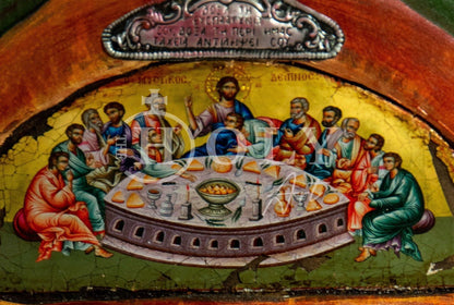 Saint George icon, Handmade Greek Orthodox icon of St George, Byzantine art wall hanging canvas icon wood plaque 37x24cm, religious decor - TheHolyArt