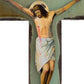 Crucifix Jesus Christ Cross, Blessing Cross, Byzantine art wall hanging, Greek Handmade wood Cross 31x21cm, Christian wall art decor TheHolyArt