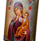 Virgin Mary icon Panagia, Handmade Greek Christian Orthodox Icon of Theotokos, Mother of God Byzantine art wall hanging wood plaque TheHolyArt
