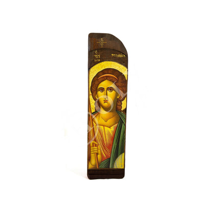Archangel Michael icon, Handmade Greek Orthodox icon of St Michael, Byzantine art wall hanging on wood plaque, religious decor - TheHolyArt