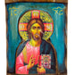 Jesus Christ icon, Handmade Greek Orthodox icon of our Lord, Byzantine art wall hanging on wood plaque, religious icon home decor TheHolyArt