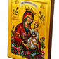 Hand painted Virgin Mary icon Panagia, Greek Orthodox icon w Gold 23k of Theotokos, Byzantine art wall hanging of Mother of God TheHolyArt