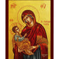 Virgin Mary icon Panagia Panton Chara, Handmade Greek Orthodox Icon, Mother of God Byzantine art, Theotokos wall hanging wood plaque icon TheHolyArt