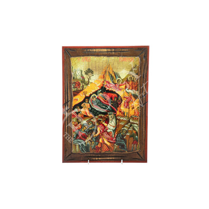 Nativity Jesus Christ icon, Birth of Jesus Handmade Greek Orthodox icon, Byzantine art wall hanging canvas wood plaque, wedding gift 40x29cm - TheHolyArt