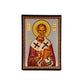 Saint Nicholas icon, Handmade Greek Orthodox icon of St Nick, Byzantine art wall hanging icon on wood plaque, religious decor 27x21cm TheHolyArt