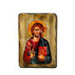 Jesus Christ icon, Handmade Greek Orthodox icon of our Lord, Byzantine art wall hanging on wood plaque, religious home decor - TheHolyArt