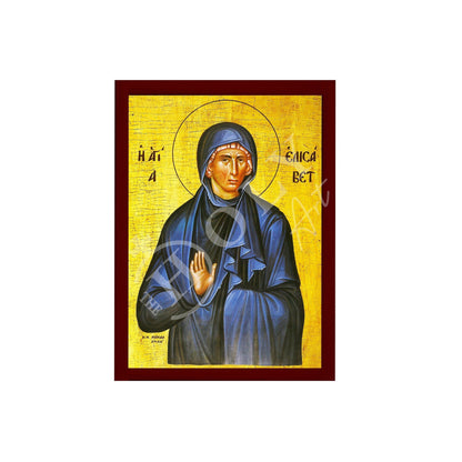 Saint Elizabeth icon, Handmade Greek Catholic Orthodox icon of St Elizabeth, Byzantine art wall hanging wood plaque religious decor gift - TheHolyArt