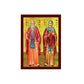 Saint Andronikos and Athanasia icon, Handmade Greek Orthodox icon, Byzantine art wall hanging icon wood plaque, religious decor TheHolyArt