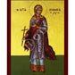 Saint Zenobia icon, Handmade Greek Orthodox icon of St Zinovia, Byzantine art wall hanging icon on wood plaque, religious decor - TheHolyArt