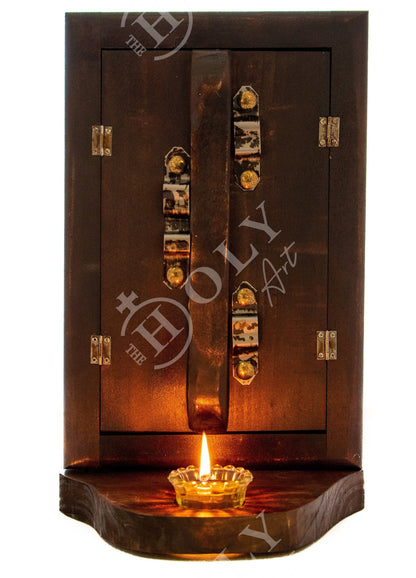 Christian Iconostasis with Virgin Mary St Catherine St Demetrius, Handmade Mount Athos Orthodox Icon,Byzantine art wall hanging wood plaque - TheHolyArt