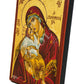 Hand painted Virgin Mary icon Panagia Glykophilousa, Handmade Greek Orthodox icon w/ gold leaf 22k of Theotokos, Byzantine art wall hanging - TheHolyArt