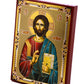 Jesus Christ icon, Byzantine art wall hanging, Religious home decor Handmade Greek Orthodox icon on wood plaque, wedding gift ideas 27x21cm TheHolyArt