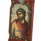 Jesus Christ icon Bridegroom, Handmade Greek Orthodox icon of Nymphios, Byzantine art wall hanging canvas wood plaque 30x14cm, wedding gift TheHolyArt