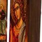 Handmade Iconostasis with Resurrection of Jesus Christ Archangel Michael Archangel Gabriel TheHolyArt