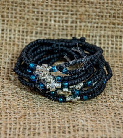 Handmade Prayer Rope, Komboskini bracelet 52 knot w Cross, Greek Orthodox Bracelet Chotki Brojanica blessed from Mount Athos, religious gift - TheHolyArt