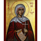 Saint Athena icon, Handmade Greek Orthodox Icon of St Athina the Martyr, Byzantine art wall hanging plaque, religious decor TheHolyArt