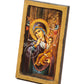 Virgin Mary icon Paramythia, Handmade Greek Orthodox Icon, Mother of God Byzantine art wall hanging, Theotokos wood plaque 23x14cm TheHolyArt