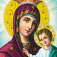 Virgin Mary icon Panagia, Handmade Greek Catholic Icon Theotokos, Mother of God Byzantine art wall hanging wood plaque icon, religious decor TheHolyArt