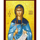 Saint Tatiana icon, Handmade Greek Orthodox icon St Tatiana of Rome, Byzantine art wall hanging on wood plaque icon, religious decor TheHolyArt