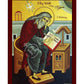 Saint Isaac icon, Handmade Greek Orthodox icon of St Isaac of Syria, Byzantine art wall hanging icon on wood plaque, religious decor TheHolyArt