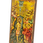 The Baptism of Jesus Christ icon, Jesus Christ Baptized handmade Greek Orthodox Icon, Byzantine art wall hanging wood plaque canvas  38x18cm TheHolyArt