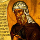 Saint John icon, Handmade Greek Orthodox icon St John of Damascus, Byzantine art wall hanging on wood plaque, religious decor TheHolyArt