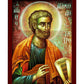 Saint Peter the Apostle icon, Handmade Greek Orthodox icon of Apostle Peter, Byzantine art wall hanging of St Peter on wood plaque TheHolyArt
