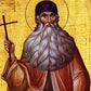 Saint Maximus icon, Handmade Greek Orthodox icon of St Maximus the Greek, Byzantine art wall hanging icon on wood plaque TheHolyArt