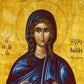 Saint Veronica icon, Handmade Greek Orthodox icon of St Veronika, Byzantine art wall hanging wood plaque of St Berenice, religious decor TheHolyArt