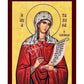 Saint Tabitha icon, Handmade Greek Catholic Orthodox icon of St Tabitha, Byzantine art wall hanging wood plaque religious decor gift TheHolyArt