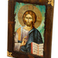 Jesus Christ icon Pantocrator, Handmade Greek Orthodox icon, Byzantine art wall hanging canvas wood plaque 40x29cm, wedding gift TheHolyArt