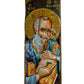 Saint John Evangelist icon, Handmade Greek Orthodox icon St John the Theologian, Apostle John Byzantine art wall hanging wood plaque TheHolyArt