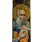 Saint John Evangelist icon, Handmade Greek Orthodox icon St John the Theologian, Apostle John Byzantine art wall hanging wood plaque TheHolyArt