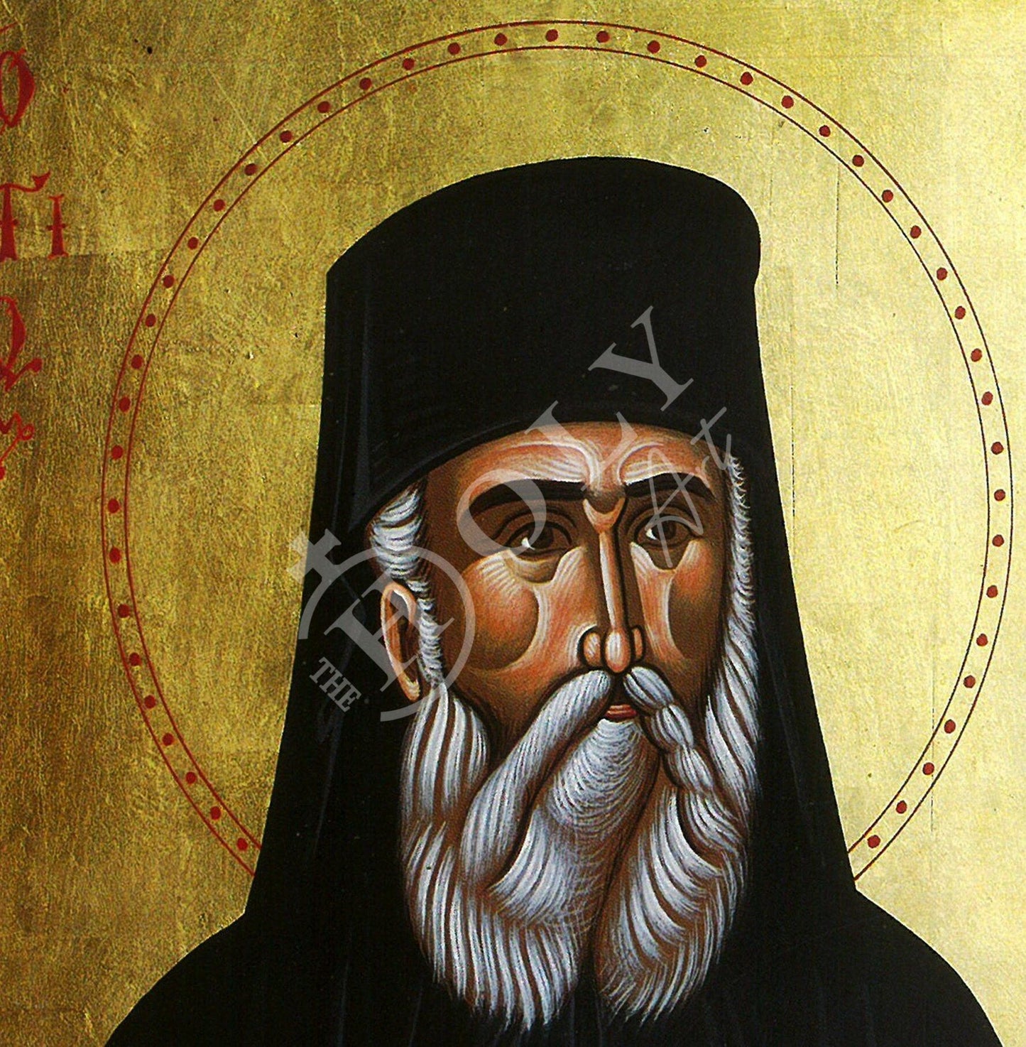 Saint Nectarios icon of Aegina, Greek Handmade Orthodox icon of St Nectarios of Pentapolis, Byzantine art wall hanging, religious gift TheHolyArt