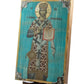 Jesus Christ icon, Handmade Greek Orthodox icon Great High Priest, Byzantine art wall hanging canvas icon wood plaque 38x24cm TheHolyArt