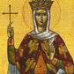 Saint Ypomoni icon (Patience), Handmade Greek Orthodox icon of St Ypomoni, Byzantine art wall hanging icon plaque, religious gift TheHolyArt