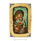 Virgin Mary icon, Handmade Greek Orthodox icon of Theotokos, Mother of God Byzantine art wall hanging canvas icon canvas w gold leaf 30x19cm TheHolyArt