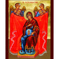 Virgin Mary icon Panagia in Pregnancy, Handmade Greek Orthodox Icon, Mother of God Byzantine art, Theotokos wall hanging wood plaque TheHolyArt