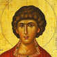 Saint Panteleimon icon, Greek Handmade Orthodox icon of Saint Pantaleon, Byzantine art wall hanging of San Pantaleone, religious gift TheHolyArt