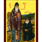 Saint Paisios & Saint Arsenios icon, Handmade Greek Orthodox icon, Byzantine art wall hanging on wood plaque, religious decor TheHolyArt