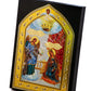 The Annunciation Virgin Mary icon, Greek Orthodox Icon, Mother of God Byzantine art, Theotokos handmade wall hanging wood plaque 27x21cm TheHolyArt