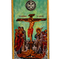 The Crucifixion, Handmade Greek Orthodox icon Crucifix, Holy Cross Byzantine art wall hanging icon wood plaque, religious decor TheHolyArt