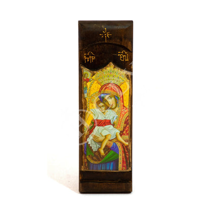 Virgin Mary icon Panagia Eleousa, Handmade Greek Orthodox Icon, Mother of God Byzantine art wall hanging, Theotokos icon, religious decor - TheHolyArt
