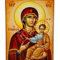 Hand painted Virgin Mary icon Panagia Soumela, Handmade Greek Orthodox icon of Lady of Sorrows, Byzantine art wall hanging Mother of God - TheHolyArt