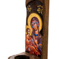 Virgin Mary icon Panagia Iconostasis, Handmade Greek Orthodox Icon, Mother of God Byzantine art altar, Theotokos wall hanging wood plaque TheHolyArt