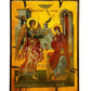 The Annunciation of Virgin Mary icon, Handmade Greek Orthodox Icon of Mother of God, Byzantine art Theotokos canvas icon 30x20cm gift idea TheHolyArt