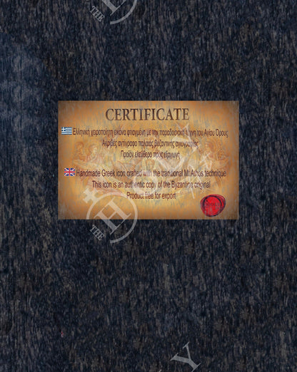 Saint Brigid icon, Handmade Greek Catholic Orthodox icon of St Brigid of Ireland, Byzantine art wall hanging wood plaque religious decor - TheHolyArt