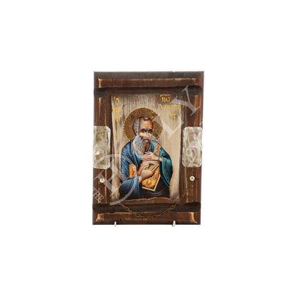 Saint John Evangelist icon, Orthodox icon St John the Theologian, Apostle John Byzantine art wall hanging, Handmade icon wood plaque 29x21cm - TheHolyArt