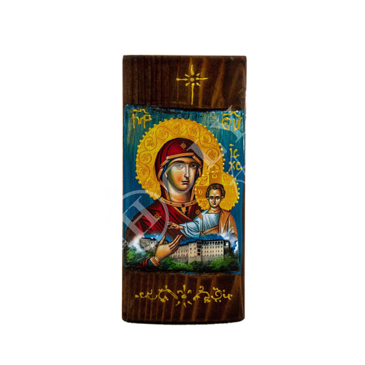 Virgin Mary icon Panagia Sumela, Handmade Greek Orthodox Icon, Mother of God Byzantine art wall hanging, Theotokos icon wood plaque TheHolyArt